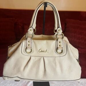 Coach Vintage Ashley Leather Satchel with Gold Hardware